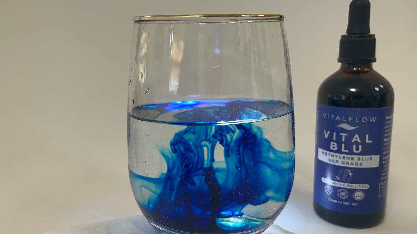 Methylene Blue 1% USP Grade 60ml (2fl. oz) - Ultra High Purity - Verified Heavy Metal Testing - Free of Contaminants