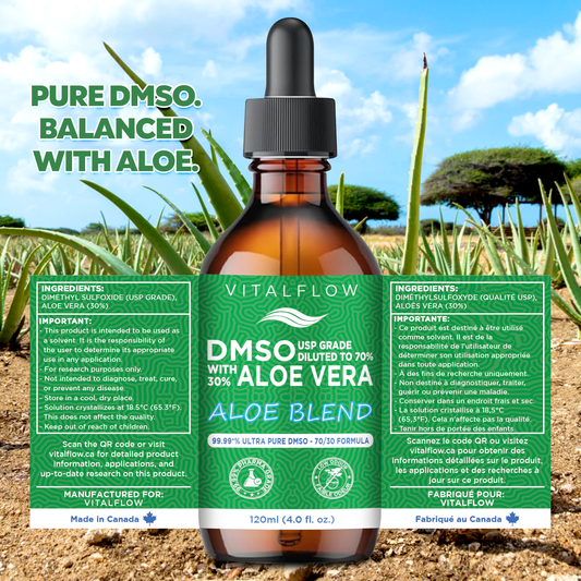 DMSO (USP) in a 70/30 Aloe Vera Blend