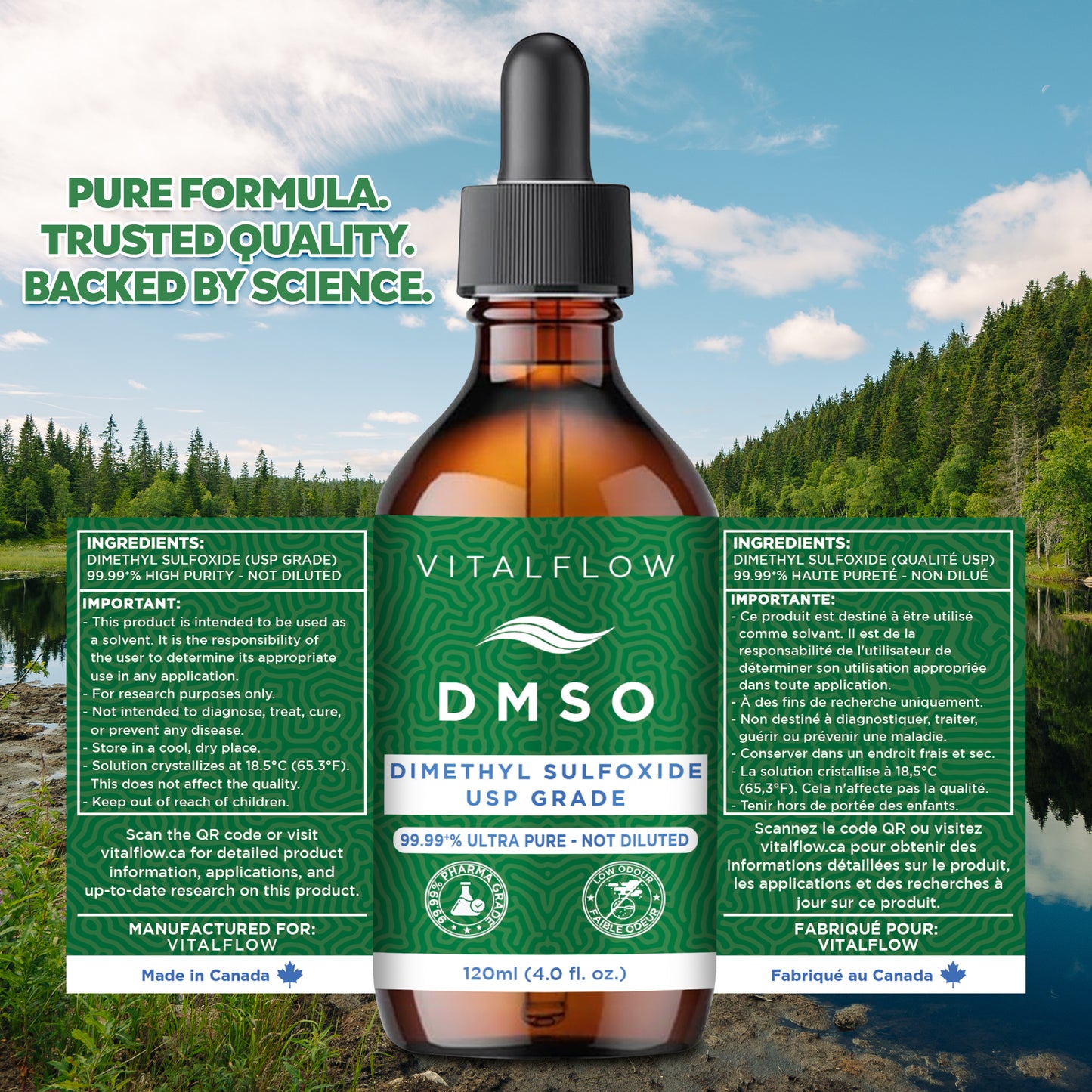 DMSO 99.99+% Purity USP Pharmaceutical Grade