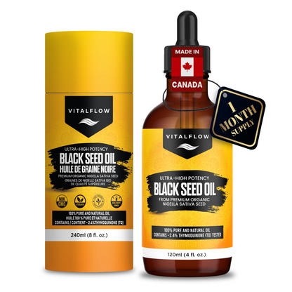 Extra Virgin Cold Pressed Black Seed Nigella Sativa Oil with High Thymoquinone Content