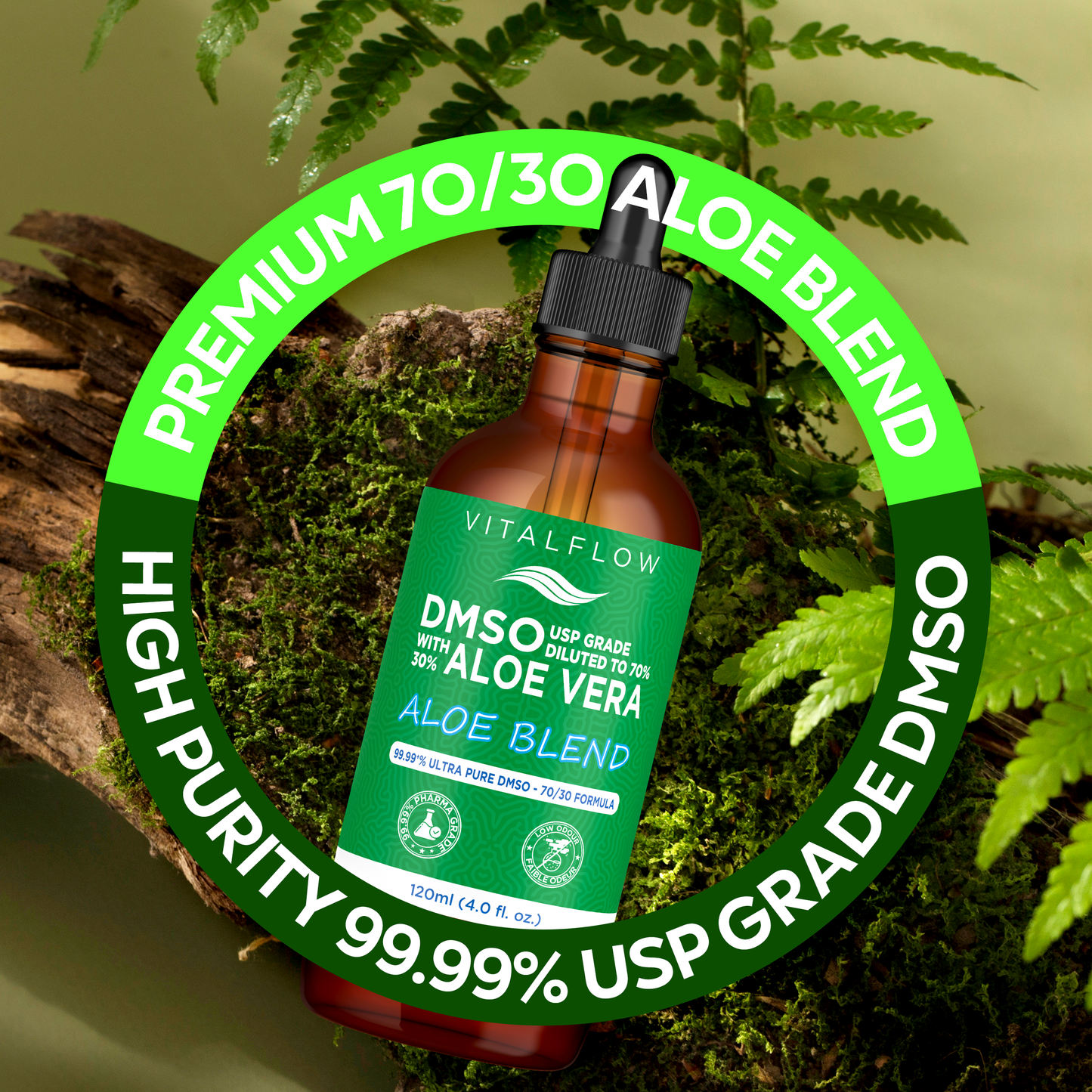DMSO (USP) in a 70/30 Aloe Vera Blend
