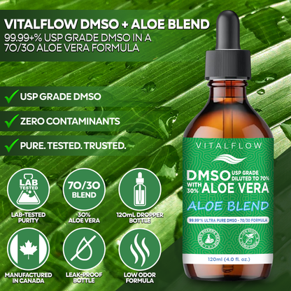 DMSO (USP) in a 70/30 Aloe Vera Blend